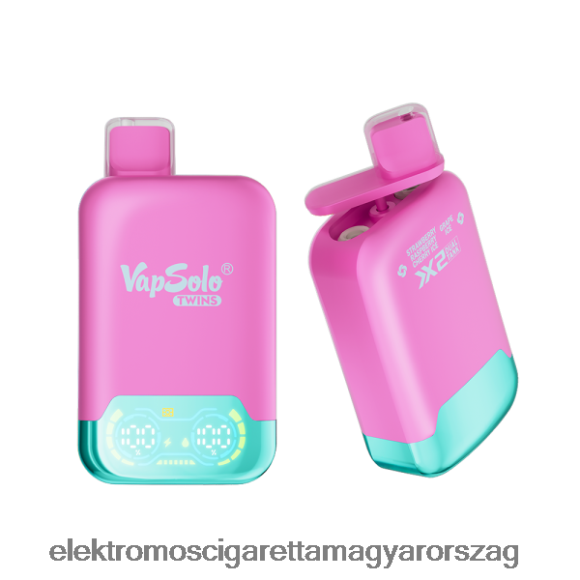 Vapsolo TWINS eldobható vape eper málna cseresznye jég és szőlő jég Z24660127 - Elektromos Cigaretta Rendelés