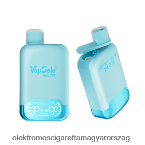 Vapsolo TWINS eldobható vape áfonyás jég és szénsavas cseresznye Z24660121 - Elektromos Cigaretta Töltő