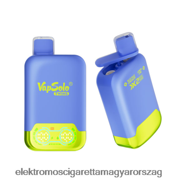 Vapsolo TWINS eldobható vape kék razz limonádé és citromos lime Z24660120 - Elektromos Cigaretta Töltő Alkatrészek
