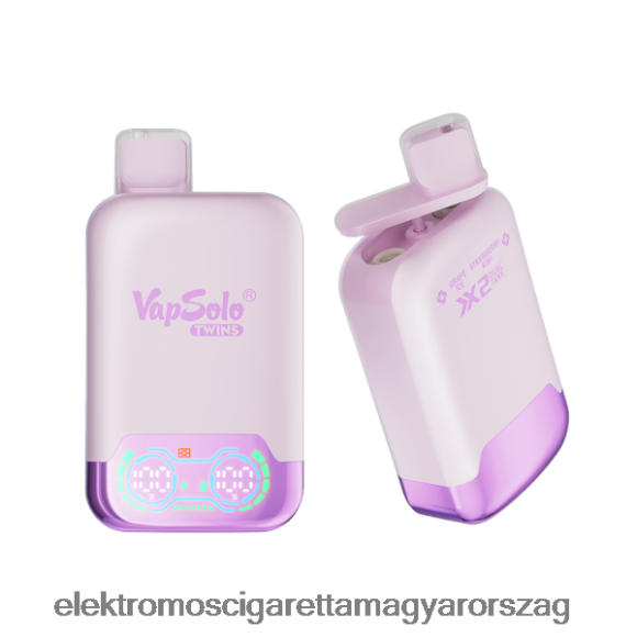 Vapsolo TWINS eldobható vape szőlőjég és eper kivi Z24660122 - Elektromos Cigaretta Fajták