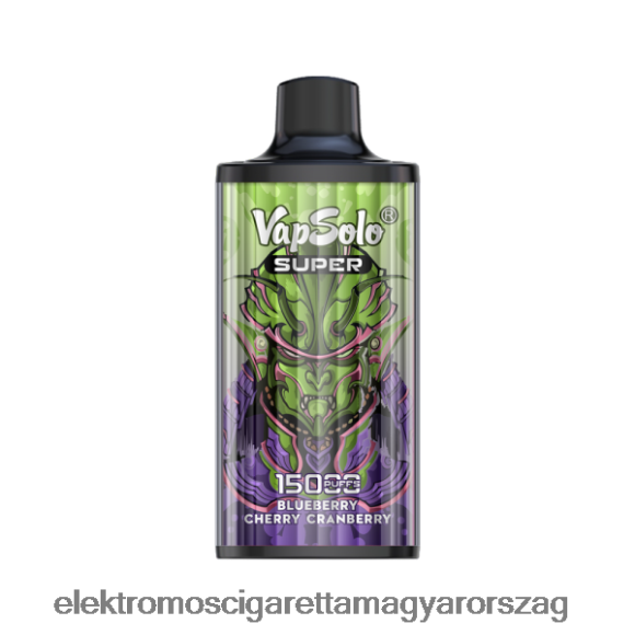 Vapsolo SUPER eldobható vape áfonya cseresznye áfonya Z24660110 - Elektromos Cigaretta Töltő Alkatrészek