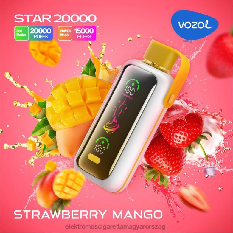 Elektromos Cigaretta Töltő | VOZOL STAR 20000 epres mangó P44621