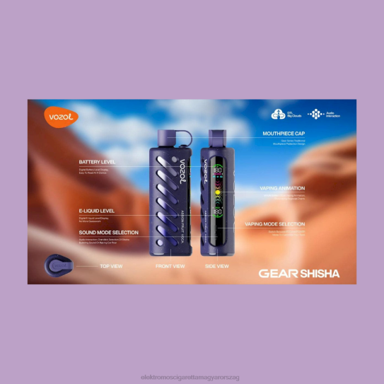 VOZOL váltó shisha 25000 több 8DDRP1 - Elektromos Cigaretta Töltő