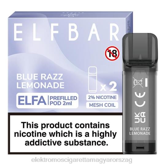kék razz limonádé LPPNH327 Elektromos Cigaretta Rendelés - ELFBAR Elfa előretöltött hüvely - 2 ml - 20 mg (2 csomag)