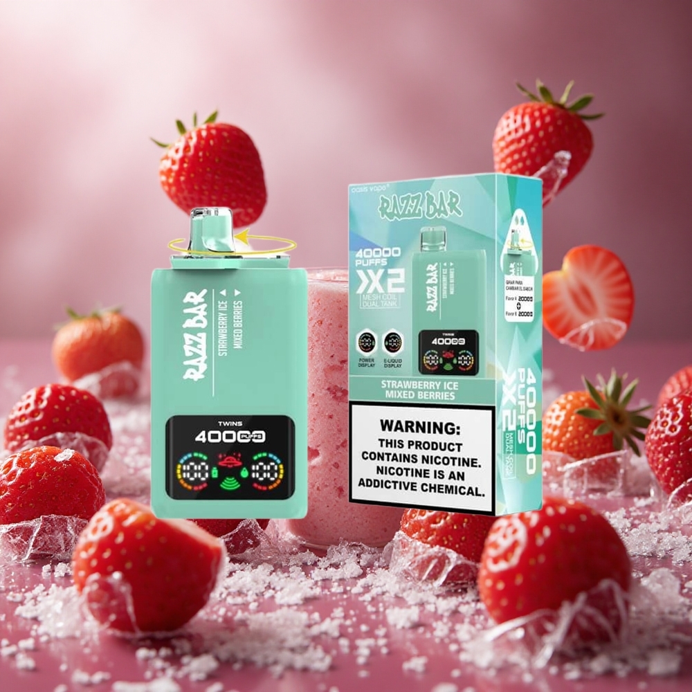 Razz Bar 40000 Puffs Eper Jég_Kevert Bogyók 650 Mah Hungary Vape Wholesale
