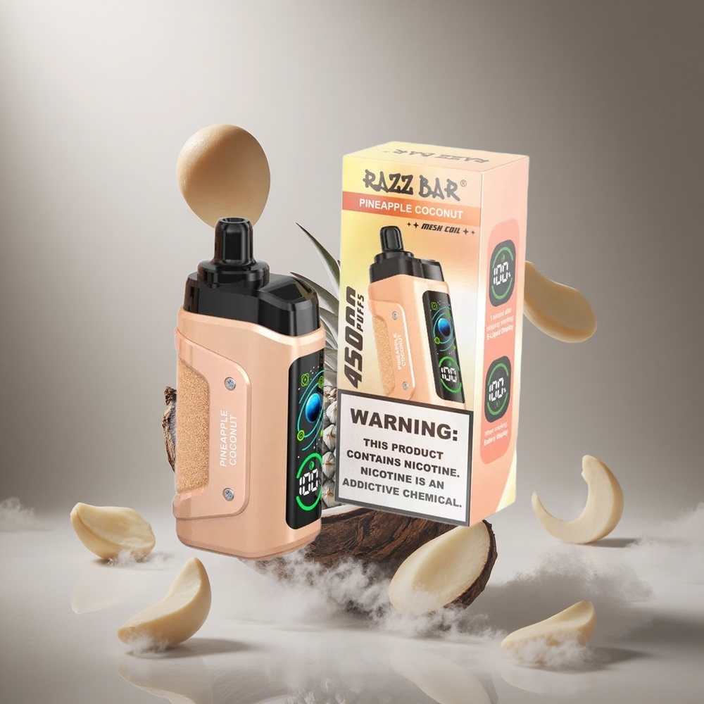 Razz Bar 45000 Puffs Ananász Kókusz Állítható Légáramlás hungary vape wholesale