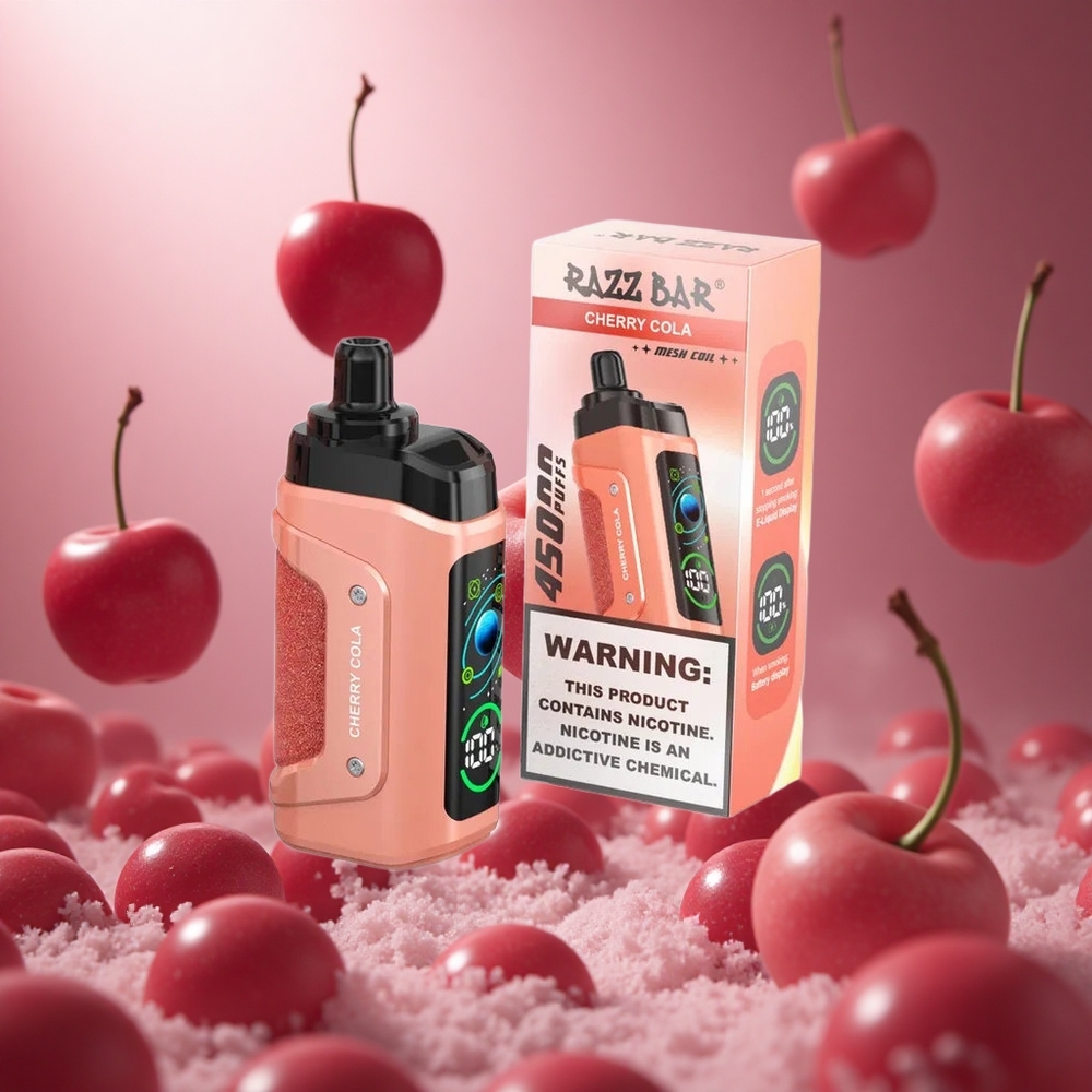 Razz Bar 45000 Puffs Cseresznyes Kóla Íz 1.0 Ohm Mesh Coil hungary vape wholesale