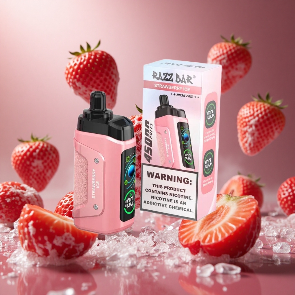 Razz Bar 45000 Puffs Eper Jég Kombináció Állítható Légáramlás hungary vape wholesale