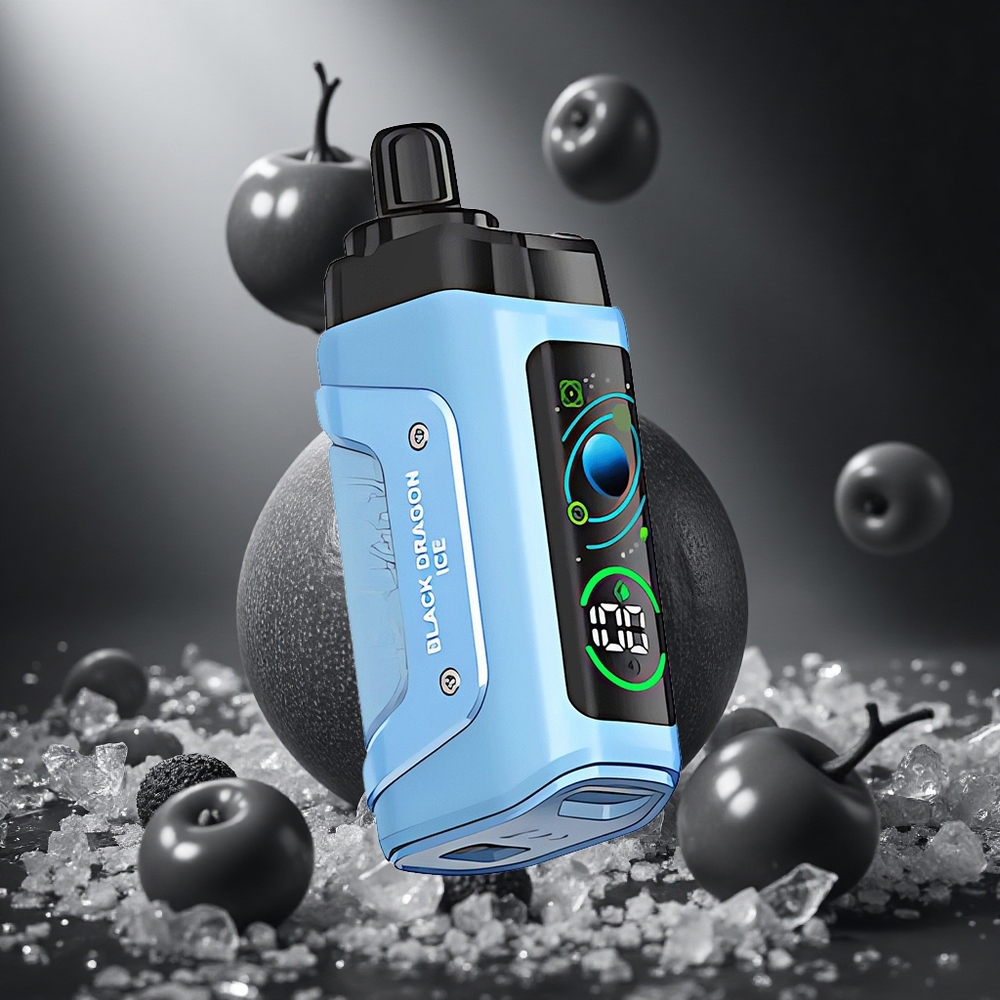 Razz Bar 45000 Puffs Fekete Sárkány Jég hungary vape wholesale