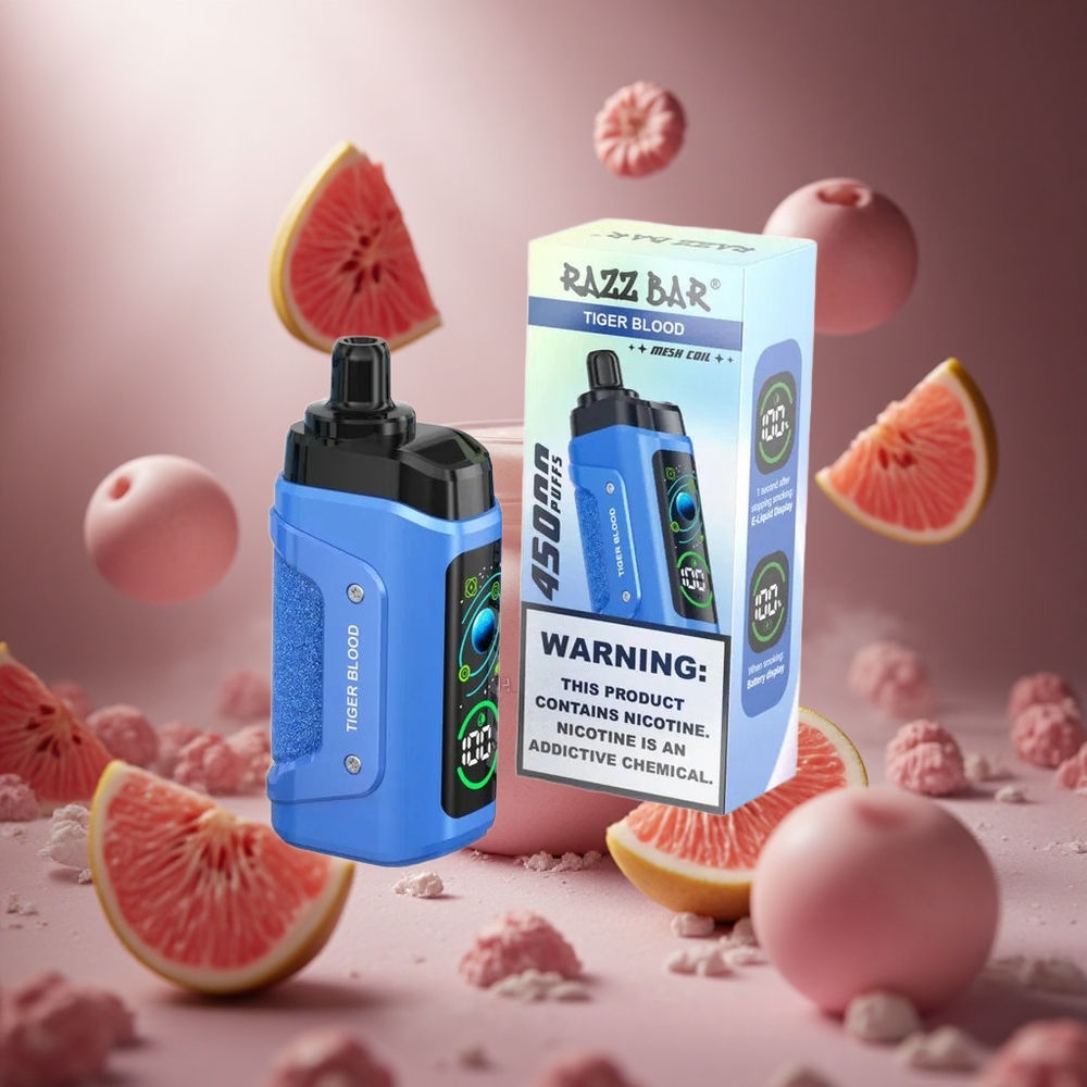 Razz Bar 45000 Puffs Tigrisvér Kombináció Állítható Légáramlás hungary vape wholesale