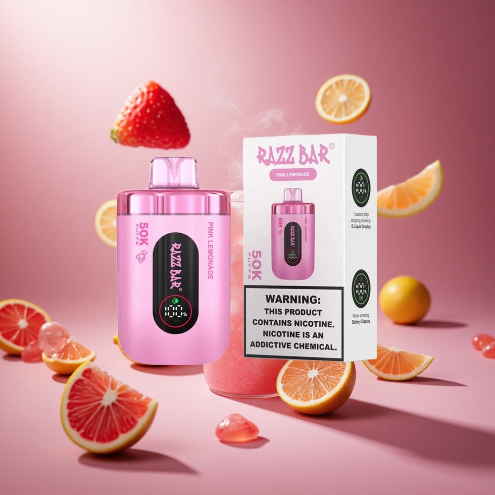 Razz Bar 50000 Puffs Meglepő CitromlÉ Hungary Vape Wholesale