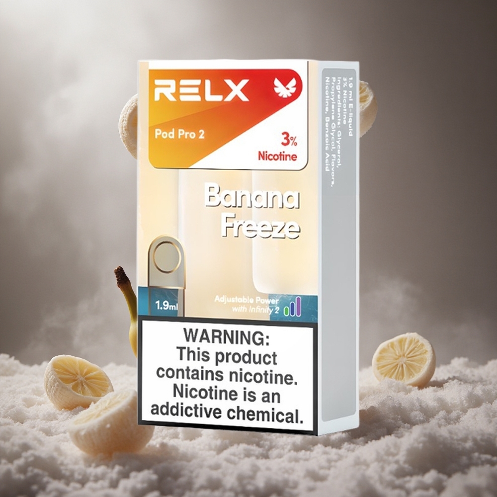 RELX Pod Pro 2 600 Puffs Banán Fagy hungary vape wholesale
