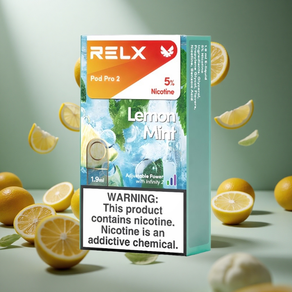 RELX Pod Pro 2 600 Puffs Citrom Menta 5% Nikotin tartalmú hungary vape wholesale