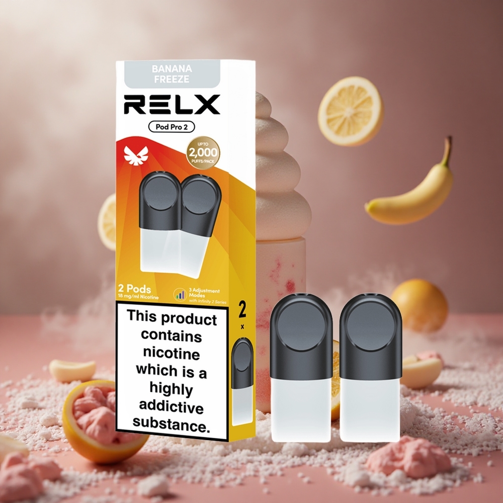 RELX Pod Pro 2 600 Puffs Desszert-Banán Fagy hungary vape wholesale