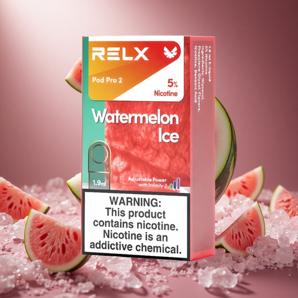 RELX Pod Pro 2 600 Puffs Görögdinnye Jég 3 feszültségbeállítás hungary vape wholesale