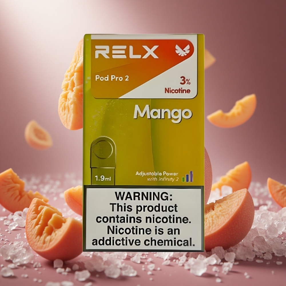 RELX Pod Pro 2 600 Puffs Mango Jég hungary vape wholesale