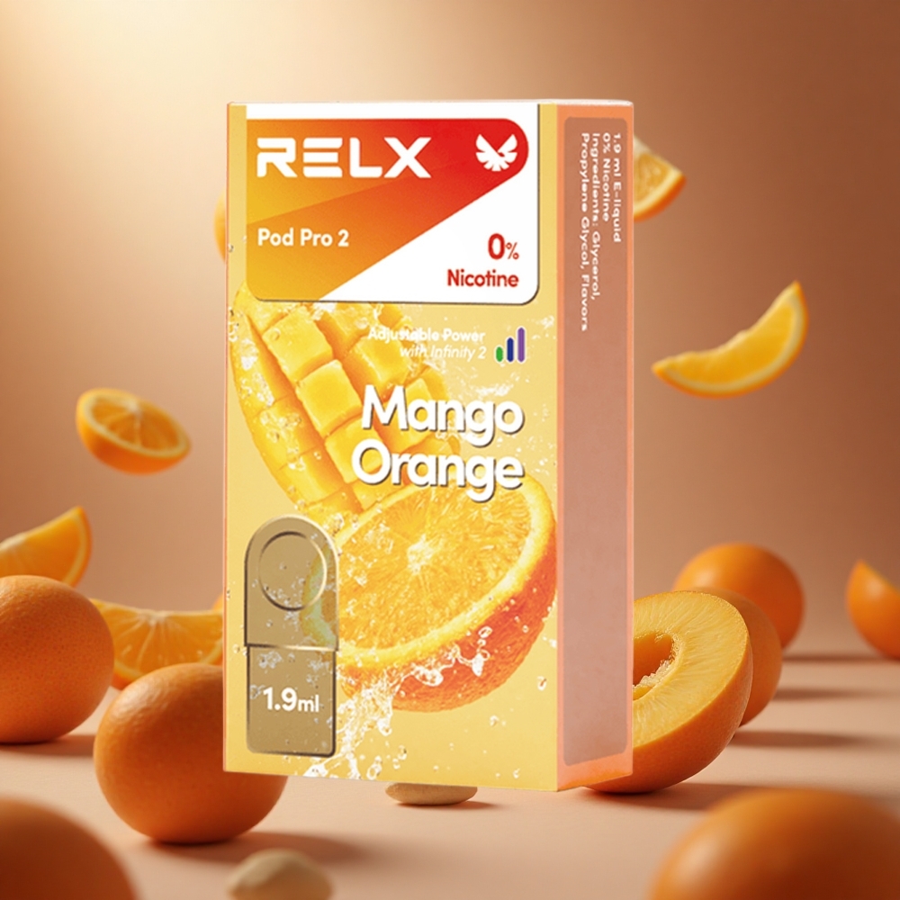 RELX Pod Pro 2 600 Puffs Mango Narancs Hungary Vape Wholesale
