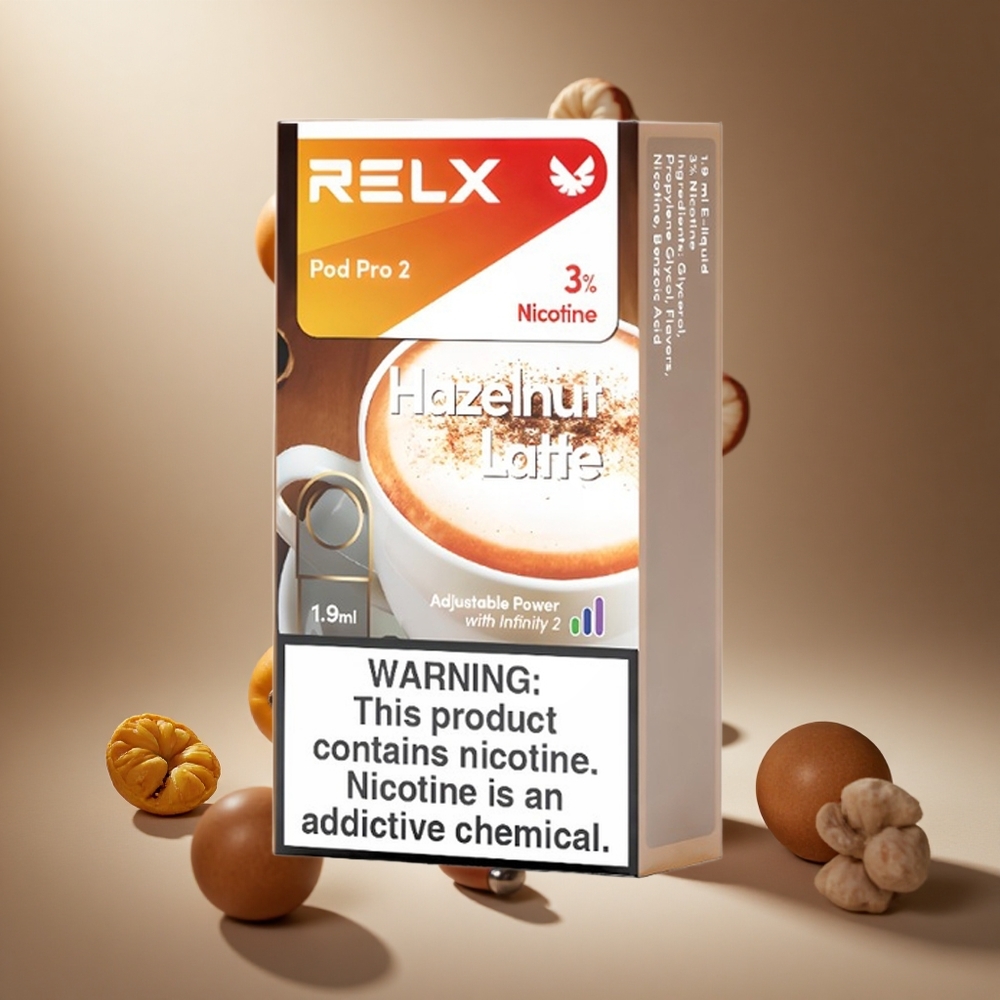 RELX Pod Pro 2 600 Puffs Mogyorós Latte 3% Nikotin hungary vape wholesale