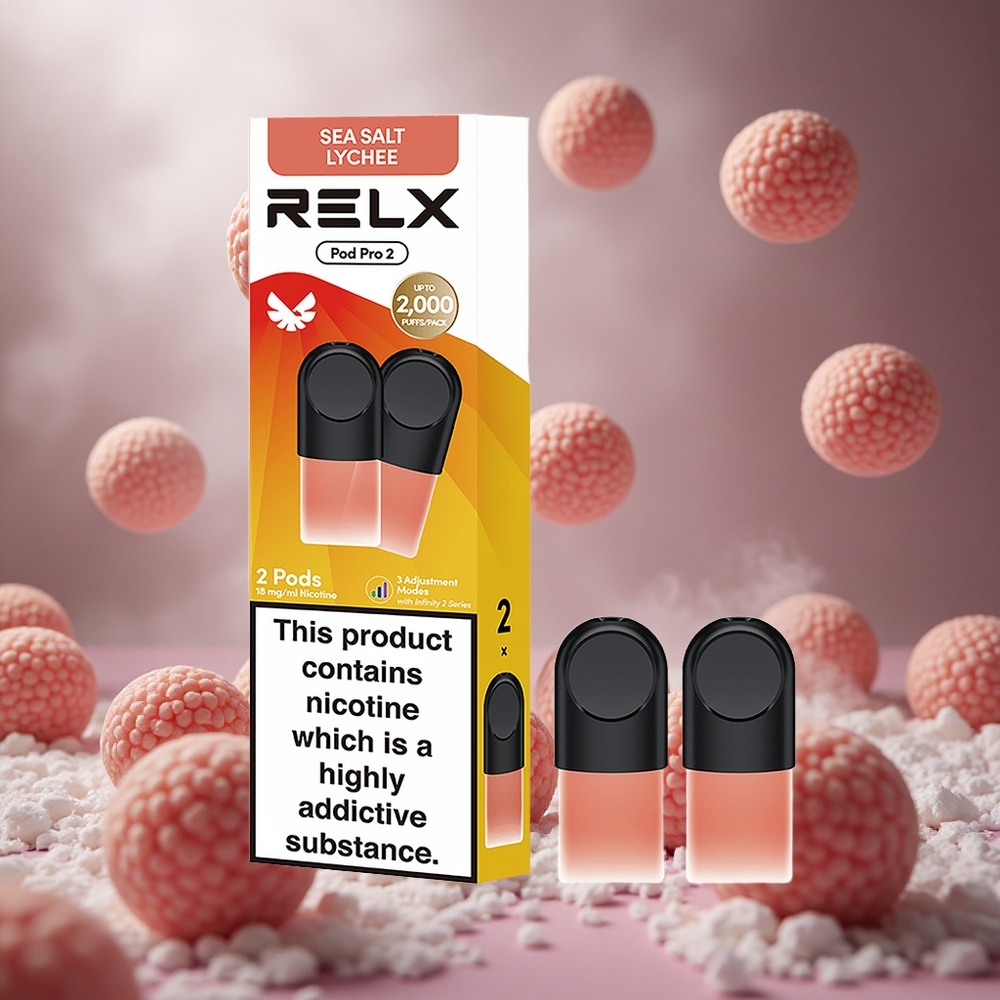 RELX Pod Pro 2 600 Puffs Tengeri só Licsi hungary vape wholesale