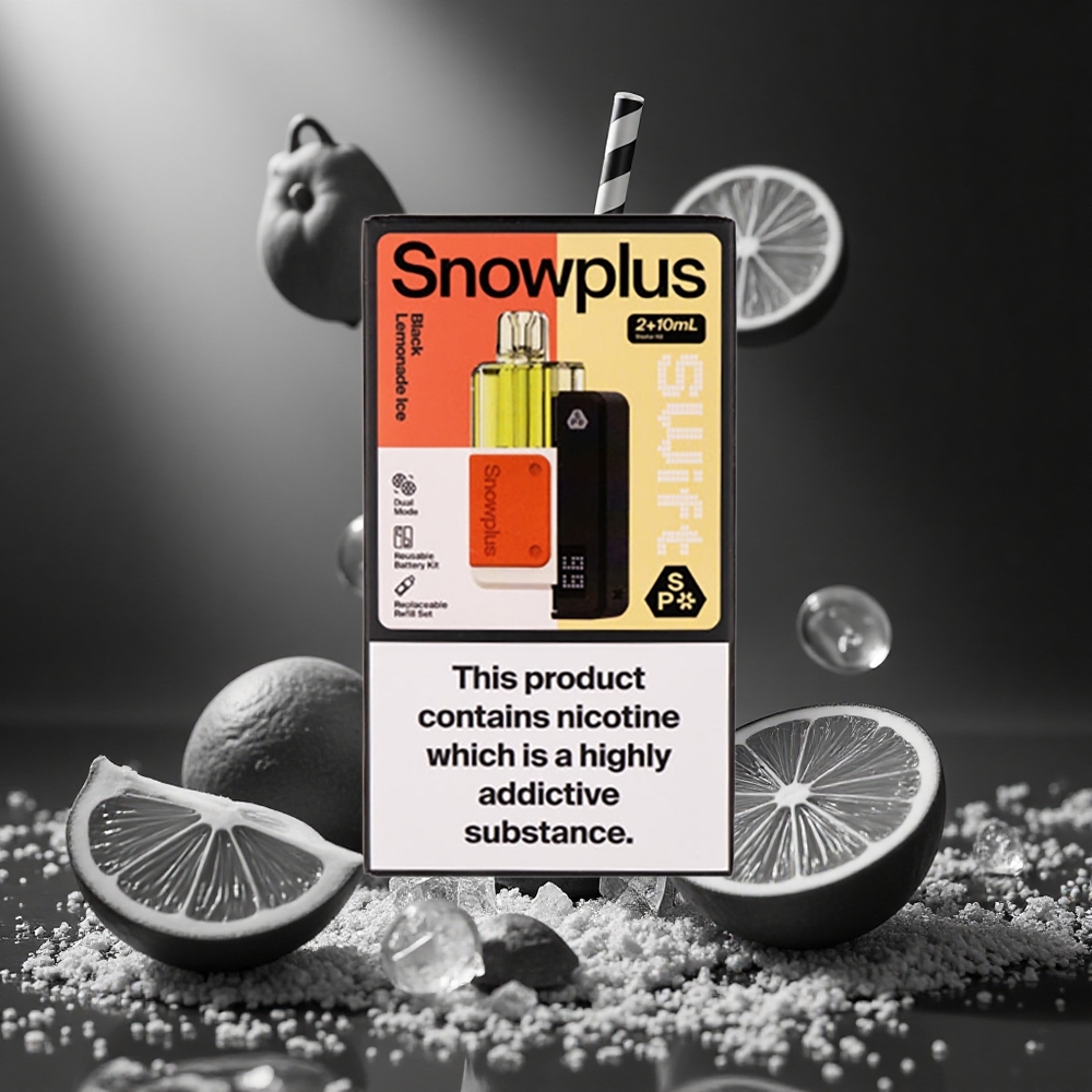 Snowplus Swift 5000 Puffs Fekete Limonádé Jég Dual Mesh hungary vape wholesale