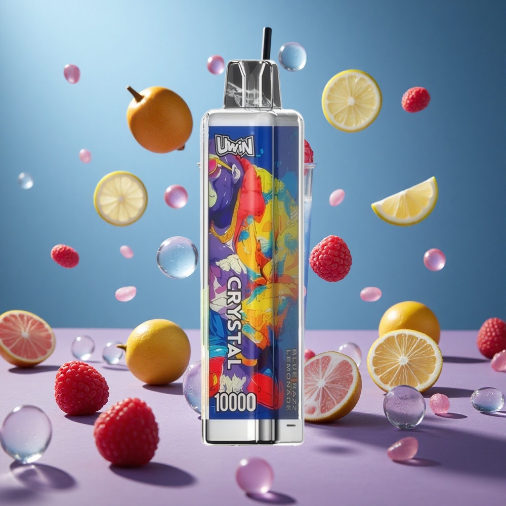 UWIN Crystal 10000 Puffs Kék Málna Limonádé 18ml hungary vape wholesale