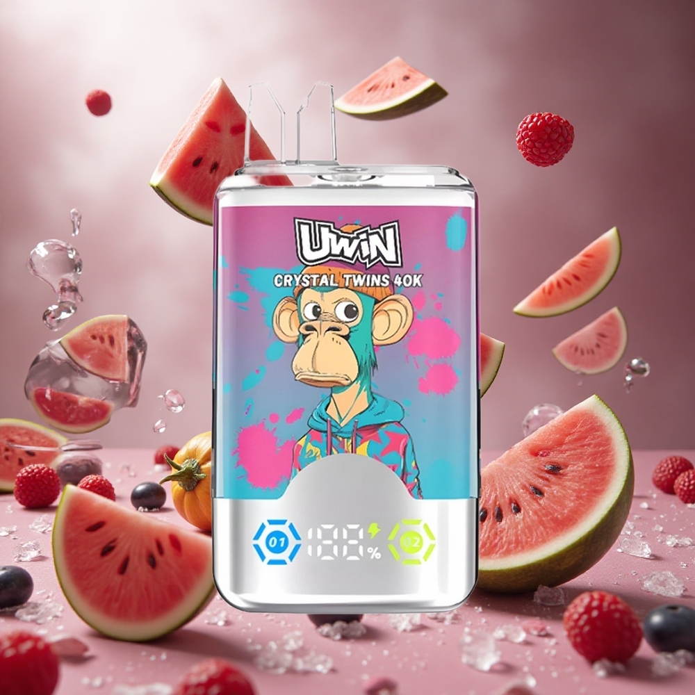 UWIN Crystal Twins 40000 Bökkenés Görögdinnye Jég és Vegyes Bogyók hungary vape wholesale