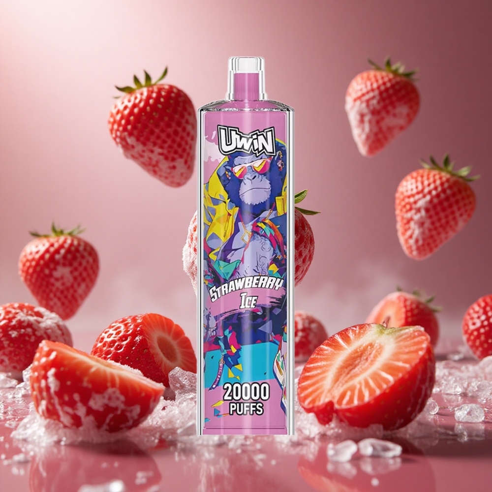 Uwin Shisha Hookah Crystal 20000 Puffs Eper Jég hungary vape wholesale