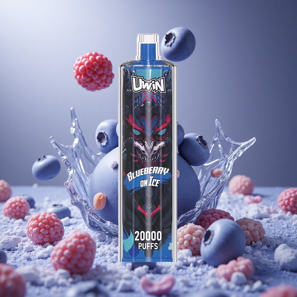 Uwin Shisha Hookah Crystal 20000 Puffs Áfonya Jéggel hungary vape wholesale