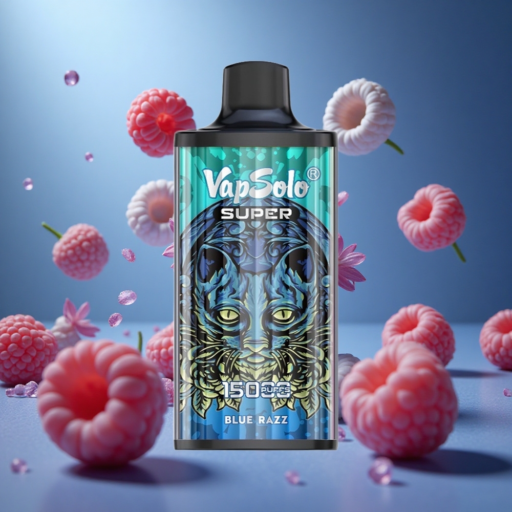 Vapsolo Super 15000 Puffs Kék Ribizli 40ml E-Liquid hungary vape wholesale