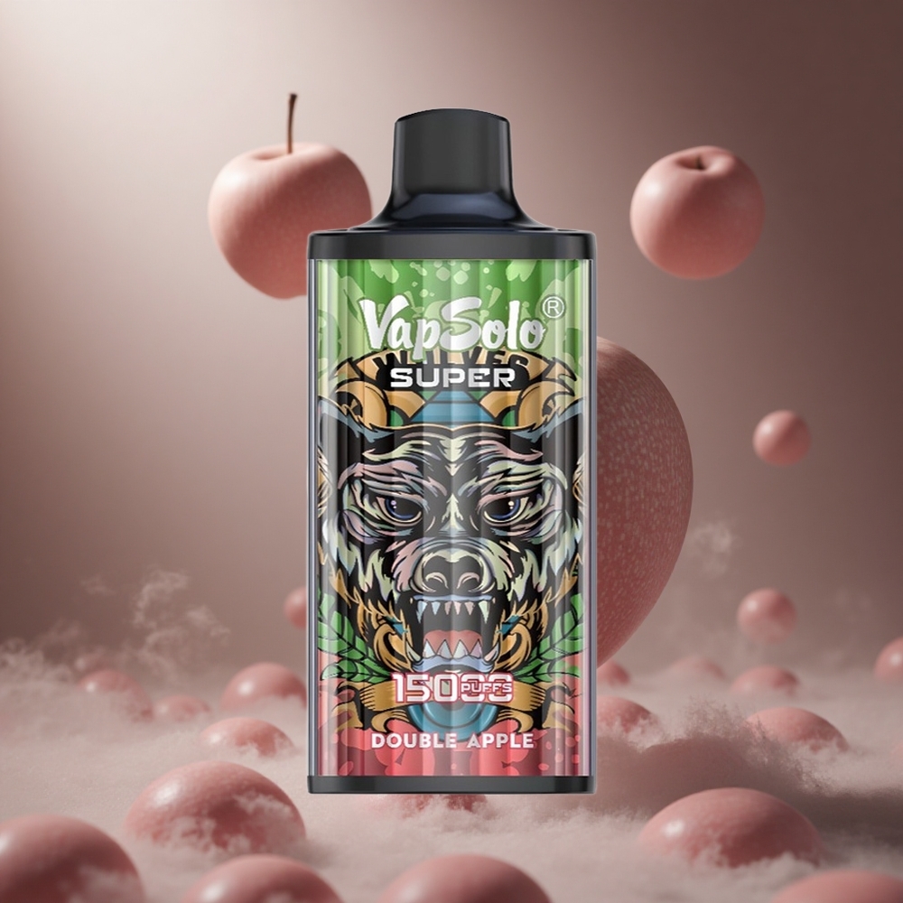Vapsolo Super 15000 Puffs Kettős Alma hungary vape wholesale