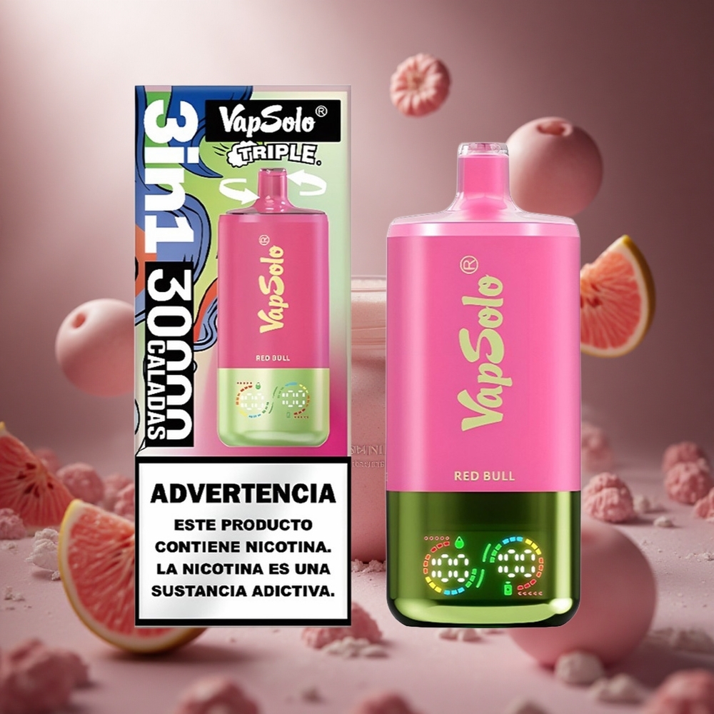 VapSolo Triple 30000 Böfé (Red Bull) 40ml hungary vape wholesale