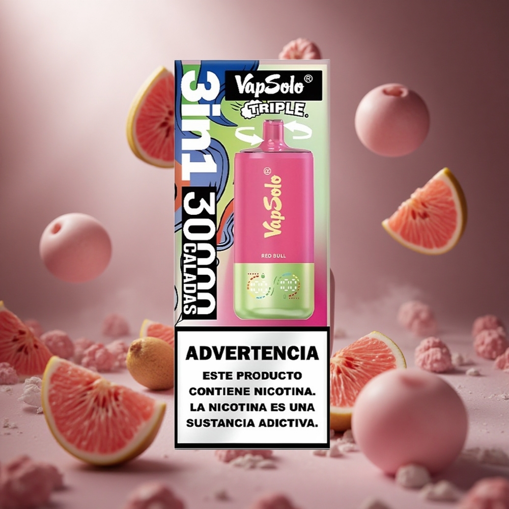 VapSolo Triple 30000 Böfé (Red Bull) 40ml hungary vape wholesale