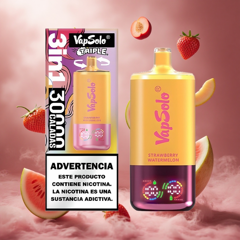 VapSolo Triple 30000 Puffs E-Liquid 40ml Epejdin és Citrombarack Hungary Vape Wholesale