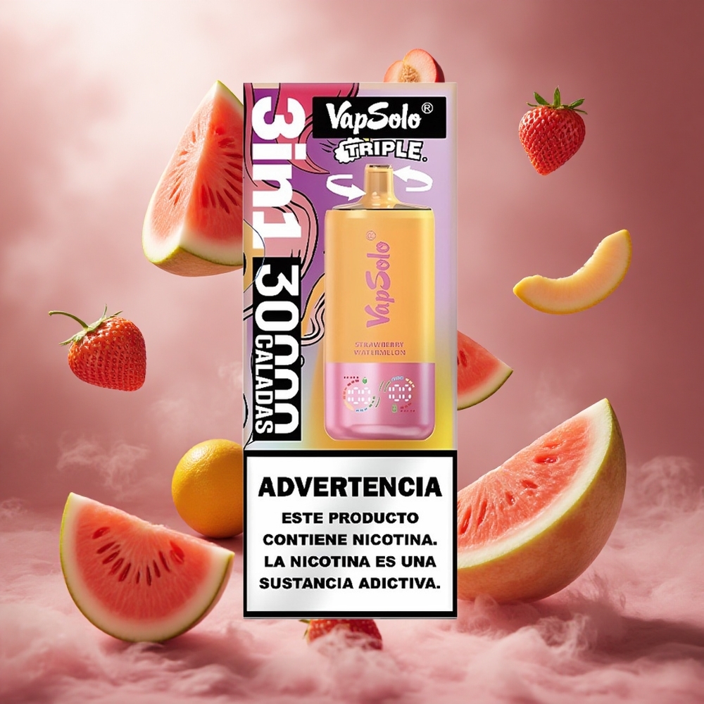 VapSolo Triple 30000 Puffs E-Liquid 40ml Epejdin és Citrombarack Hungary Vape Wholesale