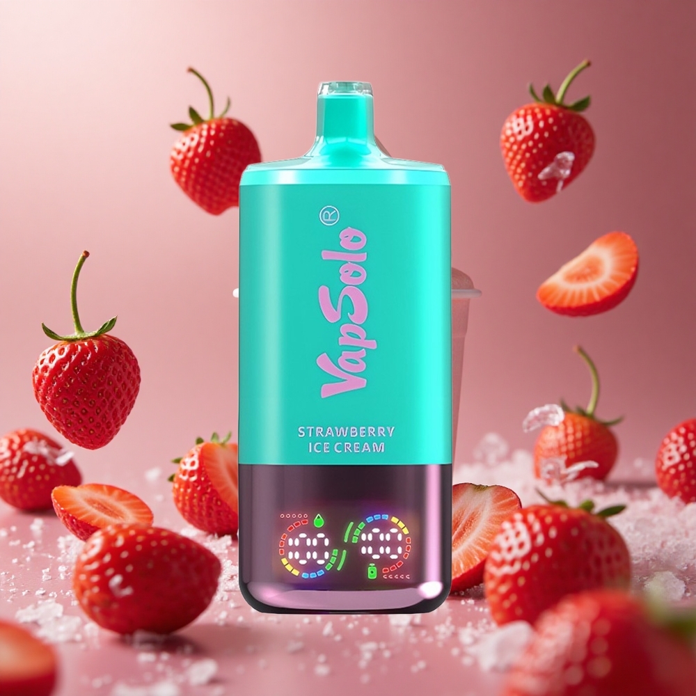 VapSolo Triple 30000 Puffs Eper Jégkrém hungary vape wholesale