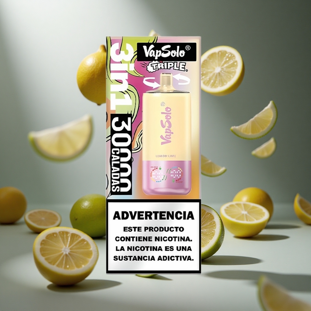 VapSolo Triple 30000 Puffs (Lime Citrom) hungary vape wholesale
