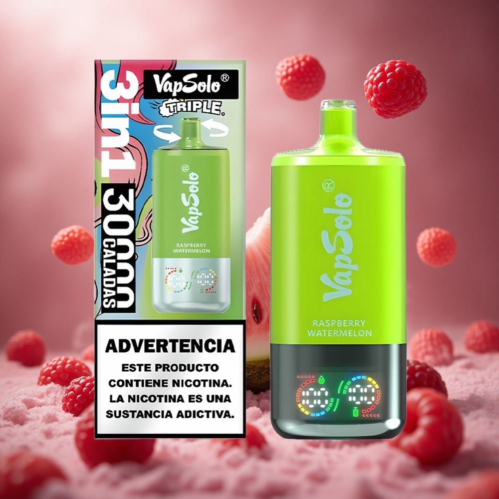 VapSolo Triple 30000 Puffs Malna Görögdinnye hungary vape wholesale