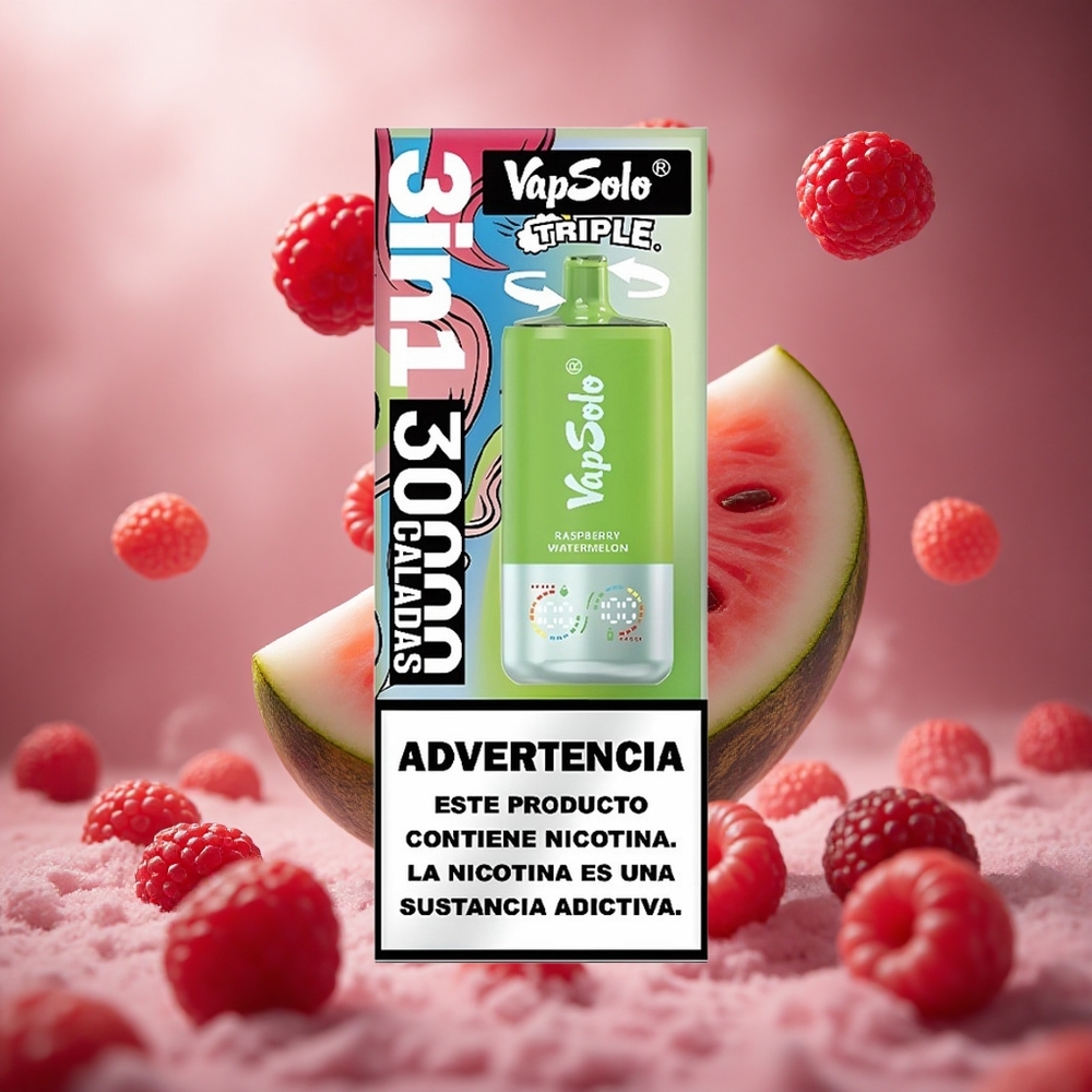 VapSolo Triple 30000 Puffs Malna Görögdinnye hungary vape wholesale
