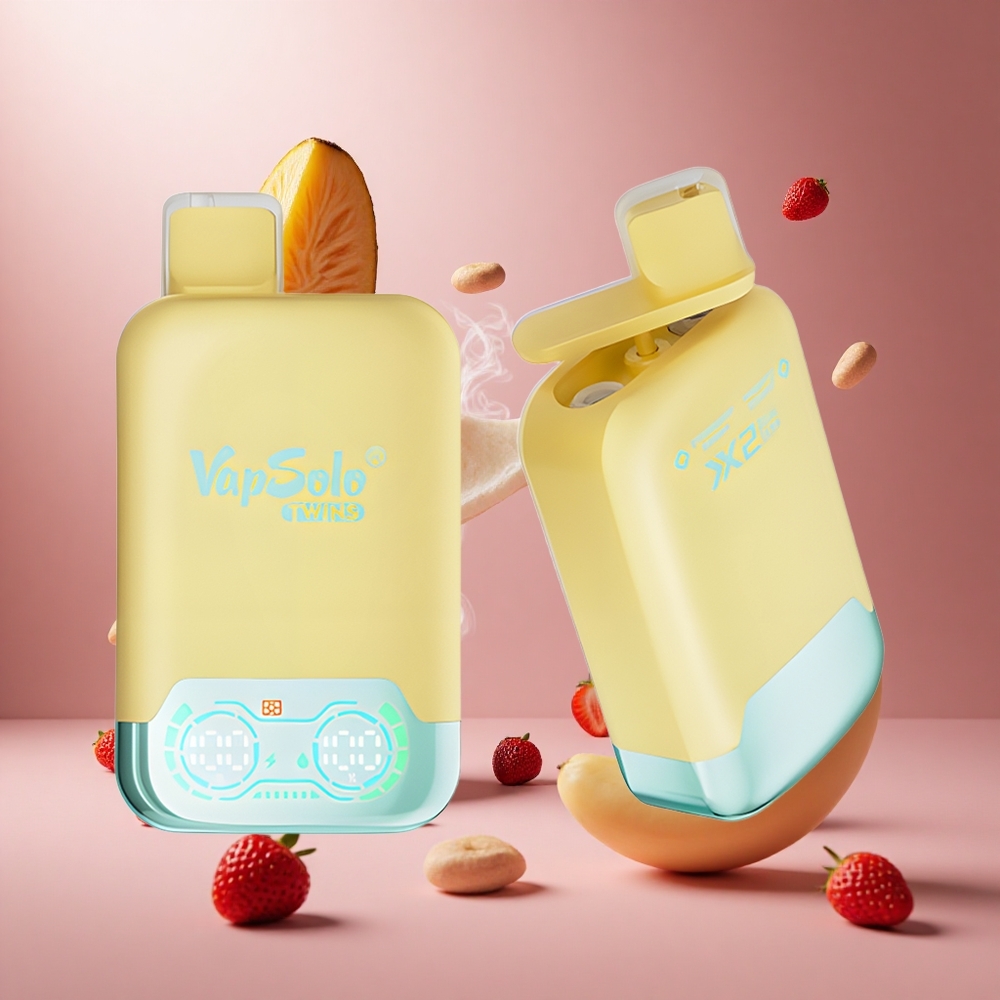 Vapsolo Twins 20000 Puffs Ananász Kókusz és Eper Banán hungary vape wholesale
