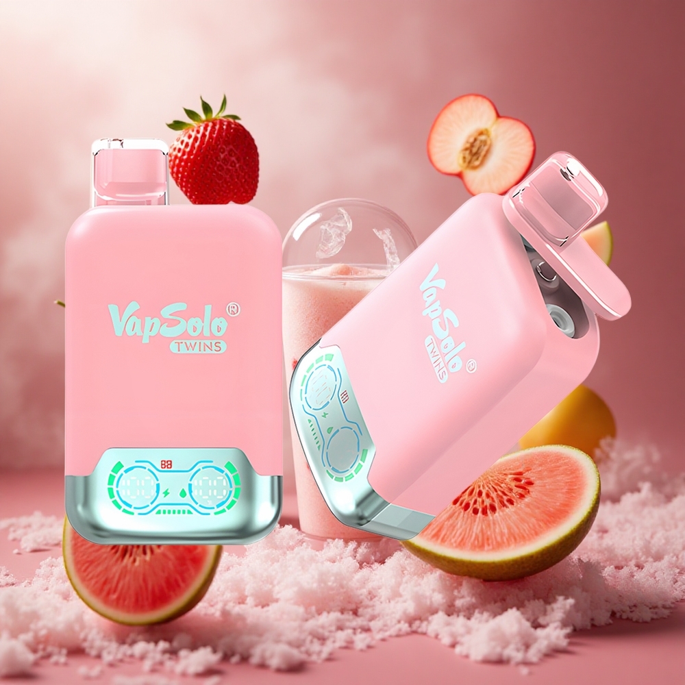 Vapsolo Twins 20000 Puffs Epejég & Mango-Őszibarack Görögdinnye 40 ml hungary vape wholesale