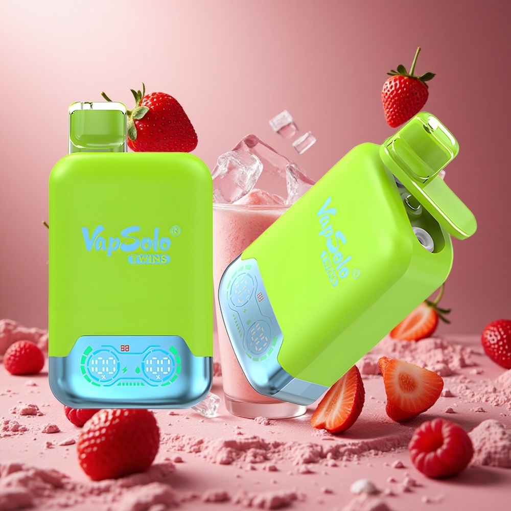 Vapsolo Twins 20000 Puffs Eper-Kivi & Eper-Málna-Cseresznye Jég hungary vape wholesale