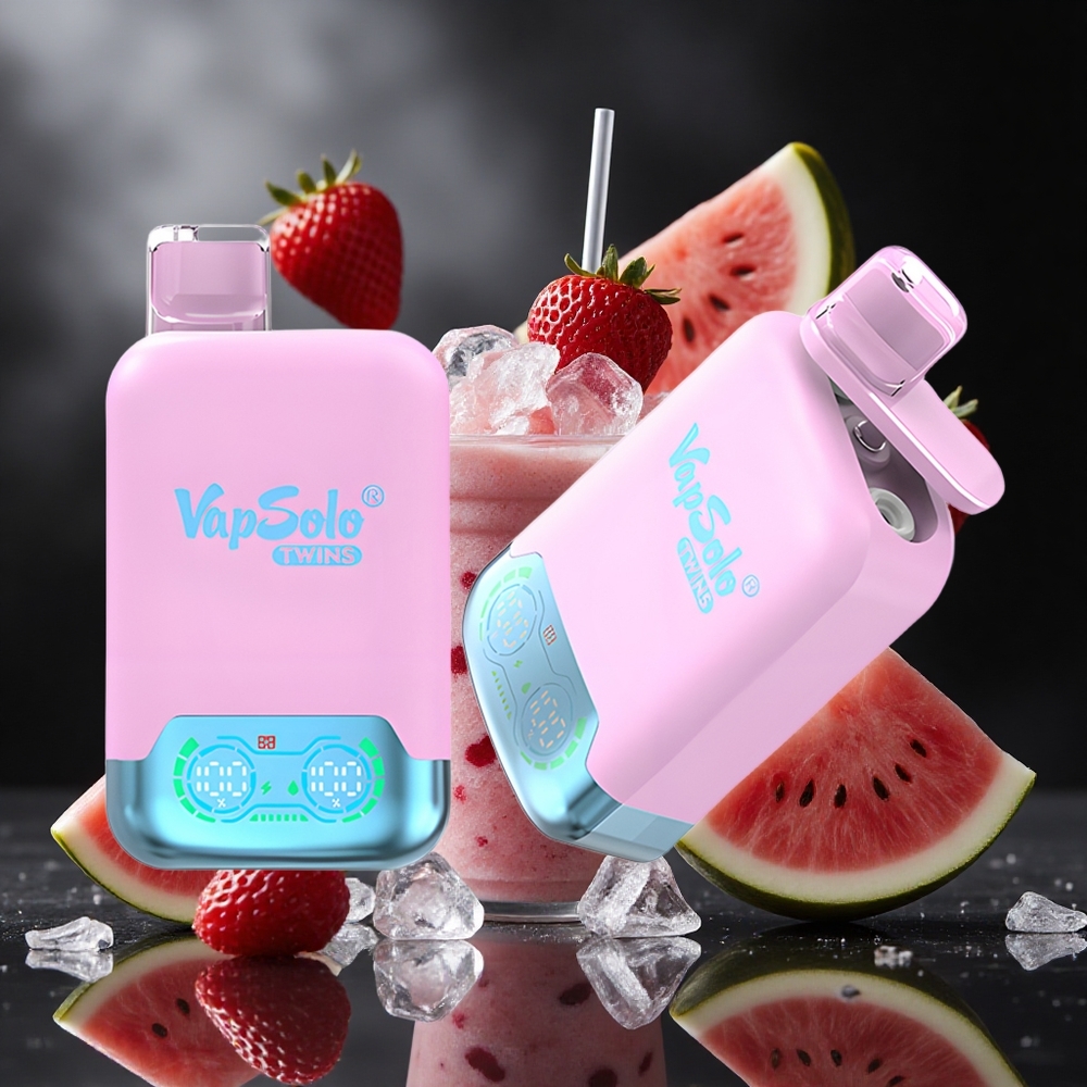 Vapsolo Twins 20000 Puffs Sárkánygyümölcs Eper & Málna Görögdinnye hungary vape wholesale