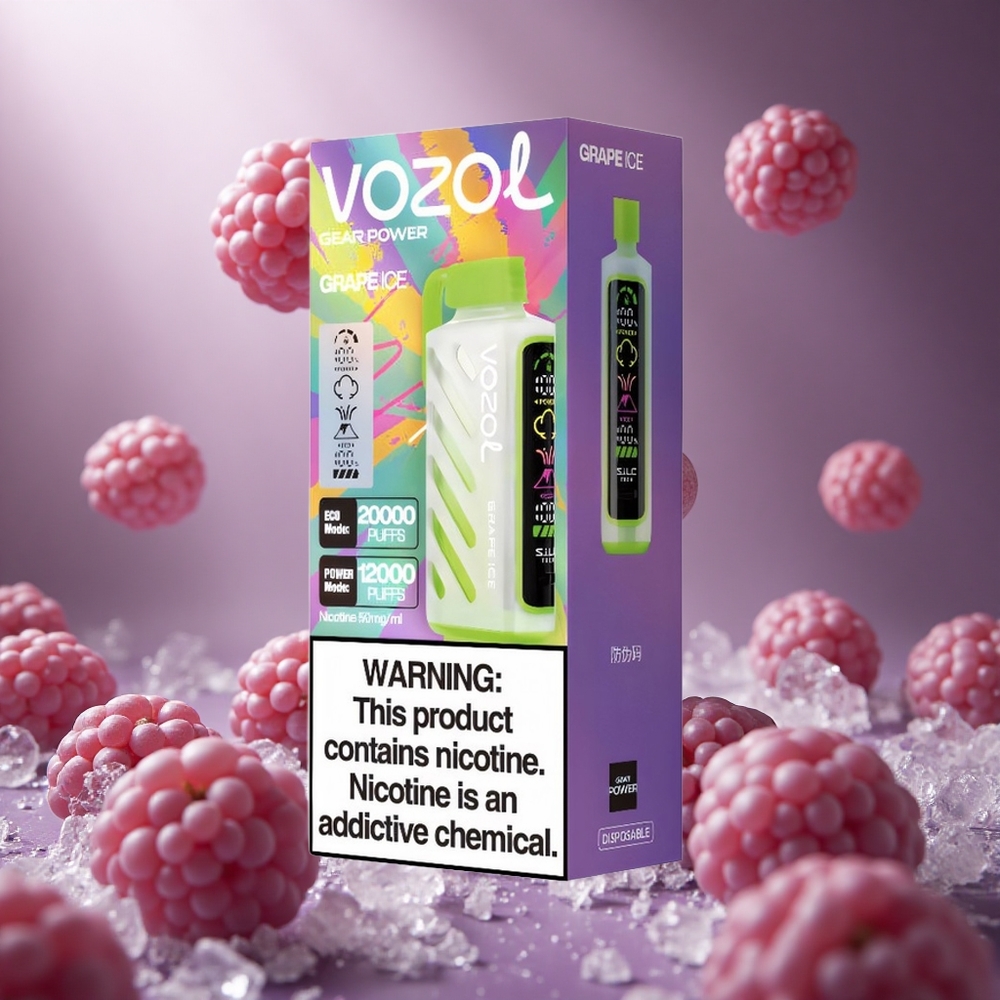 VOZOL Gear Power 20000 Bűbáj Szőlő Jég hungary vape wholesale