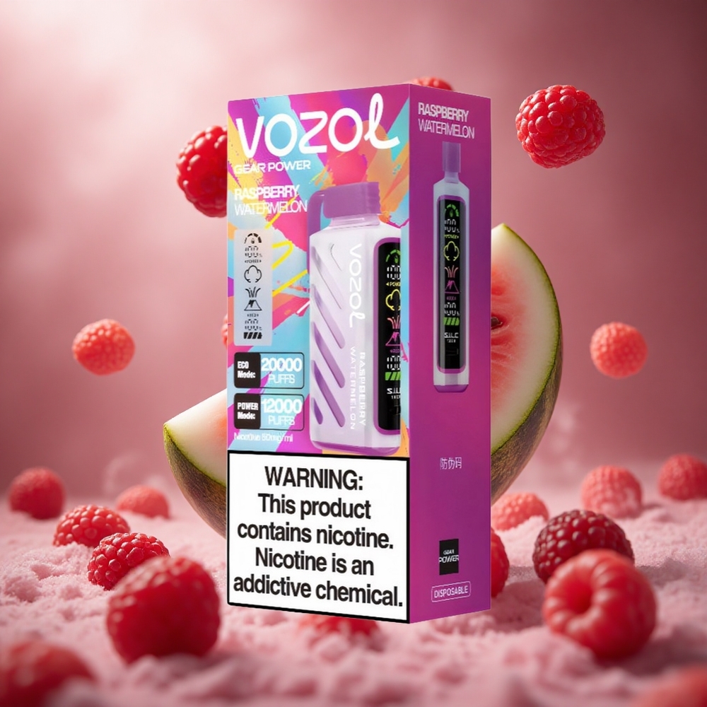 VOZOL Gear Power 20000 Puffs Kétes Málna Görögdinnye hungary vape wholesale