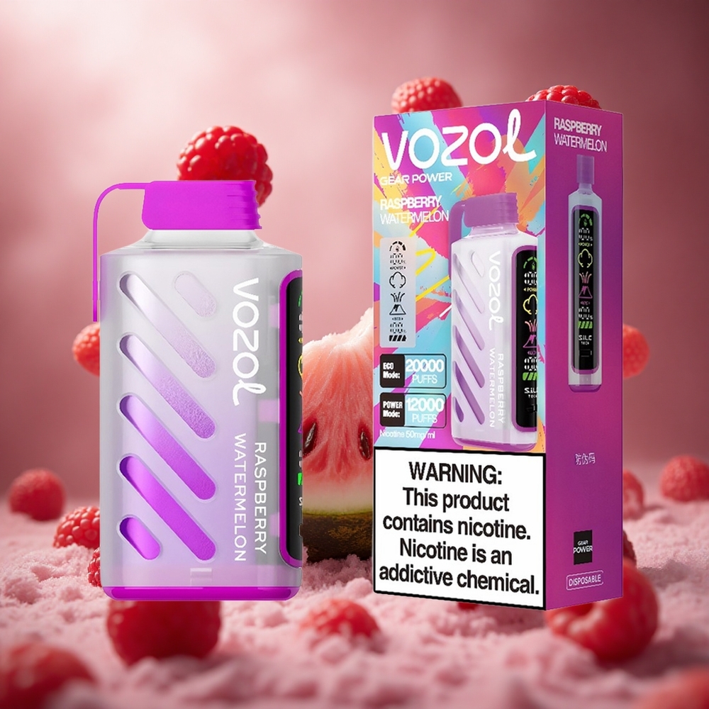 VOZOL Gear Power 20000 Puffs Kétes Málna Görögdinnye hungary vape wholesale