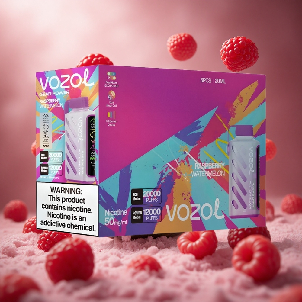 VOZOL Gear Power 20000 Puffs Kétes Málna Görögdinnye hungary vape wholesale
