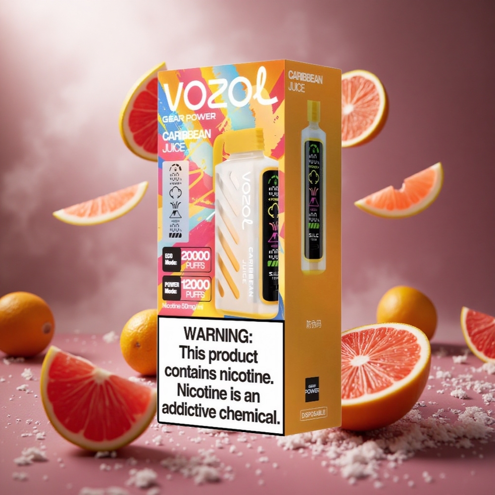 VOZOL Gear Power 20000 Puffs Karib Gyümölcslé Dual Mesh Coil hungary vape wholesale