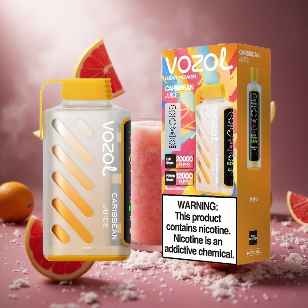 VOZOL Gear Power 20000 Puffs Karib Gyümölcslé Dual Mesh Coil hungary vape wholesale