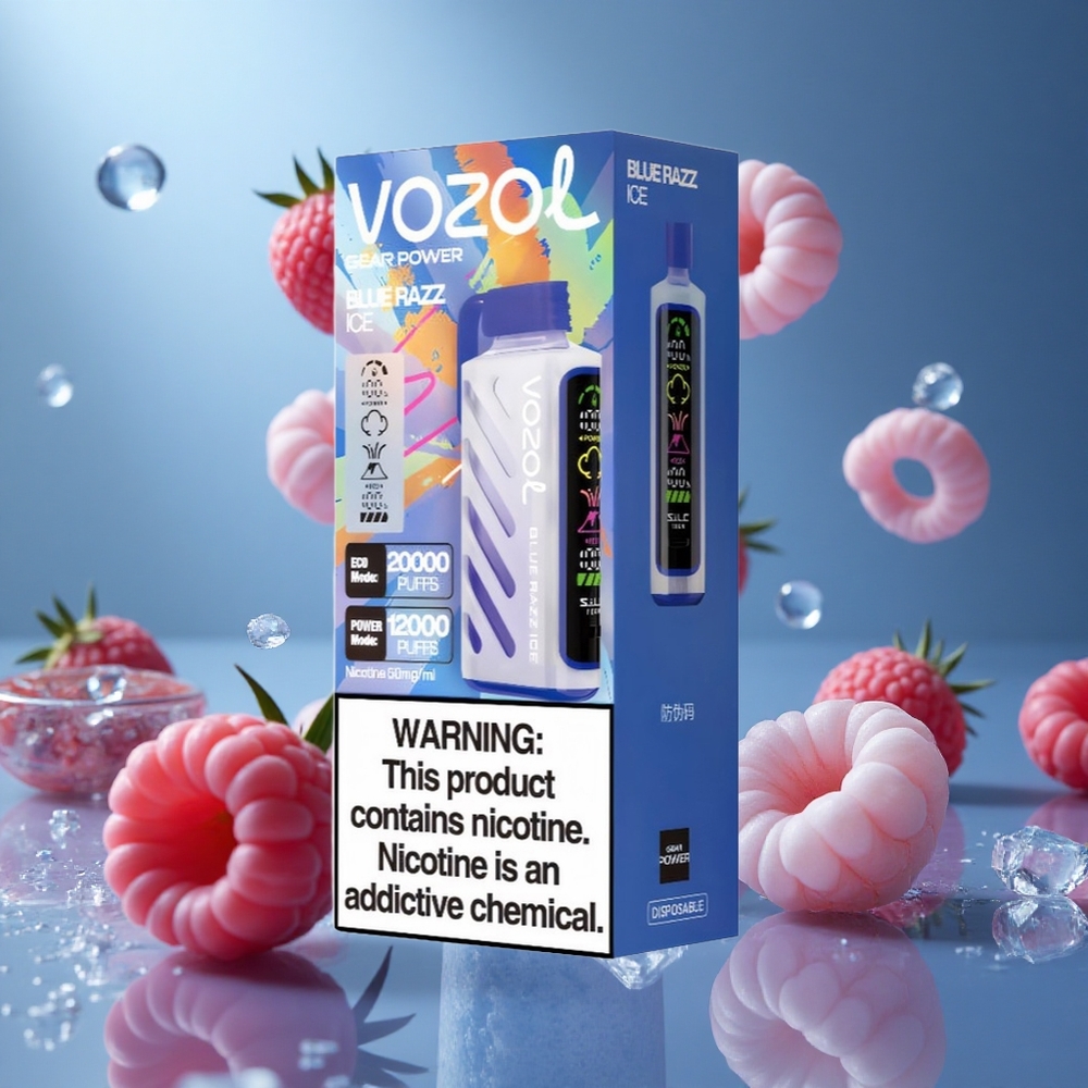 VOZOL Gear Power 20000 Puffs Keverék Kék Málna Jég hungary vape wholesale