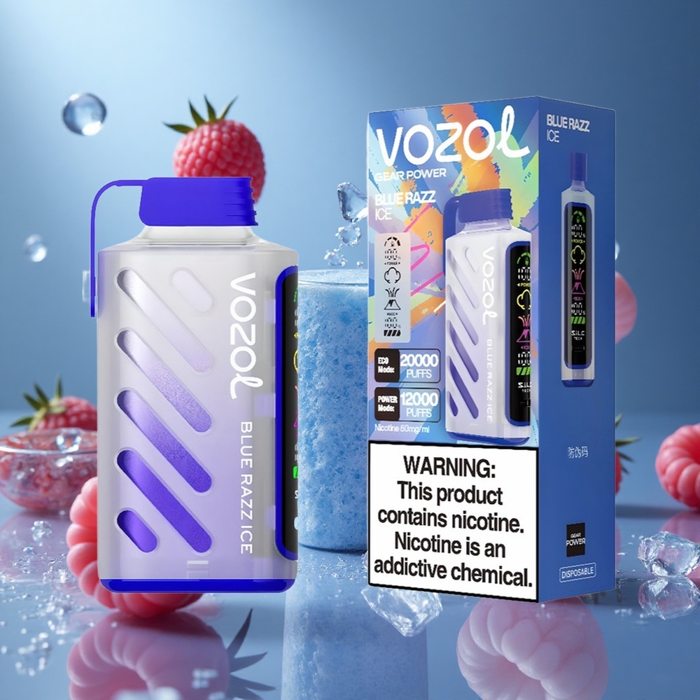 VOZOL Gear Power 20000 Puffs Keverék Kék Málna Jég hungary vape wholesale